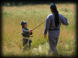 Copii la antrenament